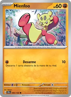 Carta Mienfoo de la expansión Corona Astral, número 083/142