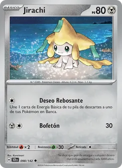 Carta Jirachi de la expansión Corona Astral, número 098/142