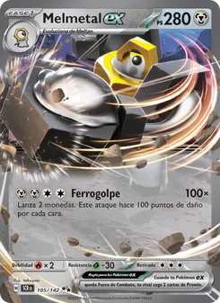Carta Melmetal ex de la expansión Corona Astral, número 105/142