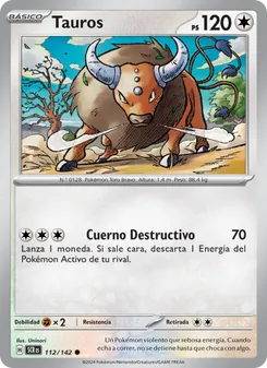 Carta Tauros de la expansión Corona Astral, número 112/142