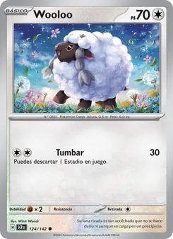 Carta Wooloo de la expansión Corona Astral, número 124/142