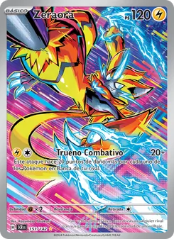 Carta Zeraora de la expansión Corona Astral, número 151/142