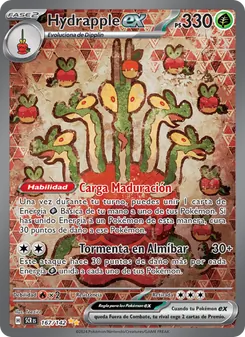 Carta Hydrapple ex de la expansión Corona Astral, número 167/142