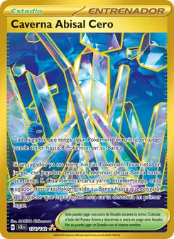 Carta Caverna Abisal Cero de la expansión Corona Astral, número 174/142