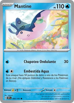 Carta Mantine de la expansión Chispas Fulgurantes, número 040/191