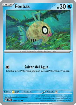 Carta Feebas de la expansión Chispas Fulgurantes, número 041/191