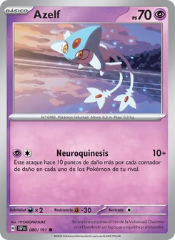 Carta Azelf de la expansión Chispas Fulgurantes, número 080/191