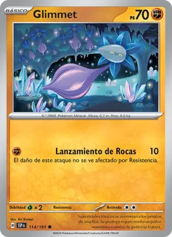 Carta Glimmet de la expansión Chispas Fulgurantes, número 114/191