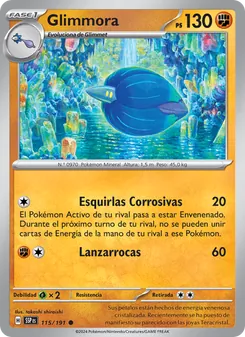 Carta Glimmora de la expansión Chispas Fulgurantes, número 115/191
