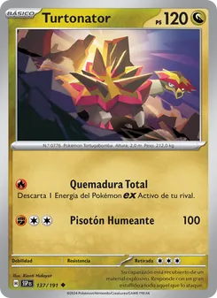 Carta Turtonator de la expansión Chispas Fulgurantes, número 137/191