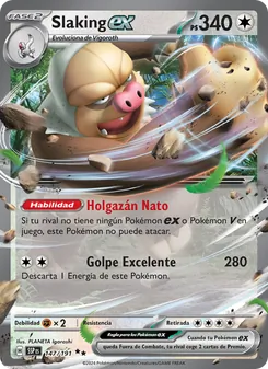 Carta Slaking ex de la expansión Chispas Fulgurantes, número 147/191