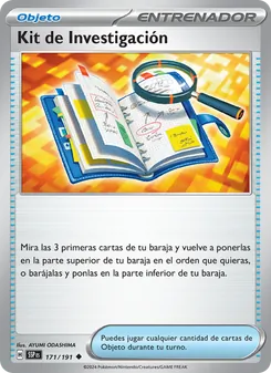 Carta Kit de Investigación de la expansión Chispas Fulgurantes, número 171/191