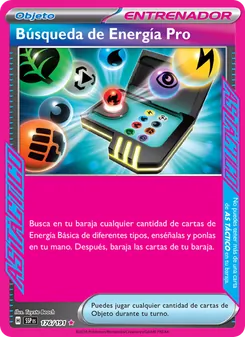 Carta Búsqueda de Energía Pro de la expansión Chispas Fulgurantes, número 176/191