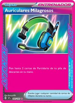 Carta Auriculares Milagrosos de la expansión Chispas Fulgurantes, número 183/191