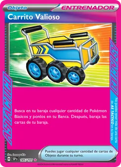 Carta Carrito Valioso de la expansión Chispas Fulgurantes, número 185/191
