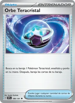 Carta Orbe Teracristal de la expansión Chispas Fulgurantes, número 189/191