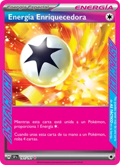 Carta Energía Enriquecedora de la expansión Chispas Fulgurantes, número 191/191