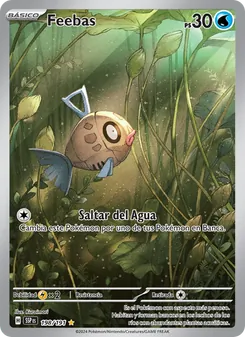Carta Feebas de la expansión Chispas Fulgurantes, número 198/191