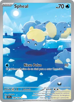 Carta Spheal de la expansión Chispas Fulgurantes, número 199/191