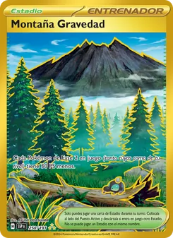 Carta Montaña Gravedad de la expansión Chispas Fulgurantes, número 250/191