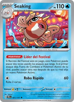 Carta Seaking de la expansión Evoluciones Prismáticas, número 021/131