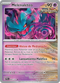 Carta Melenaleteo de la expansión Evoluciones Prismáticas, número 043/131