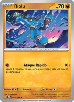 Carta Riolu de la expansión Evoluciones Prismáticas, número 050/131
