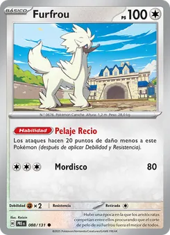 Carta Furfrou de la expansión Evoluciones Prismáticas, número 088/131