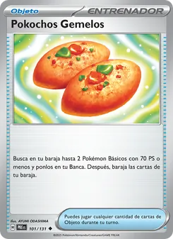Carta Pokochos Gemelos de la expansión Evoluciones Prismáticas, número 101/131