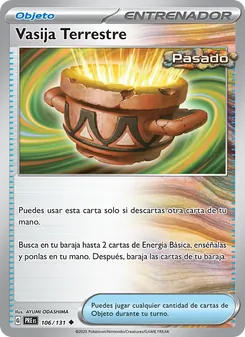 Carta Vasija Terrestre de la expansión Evoluciones Prismáticas, número 106/131