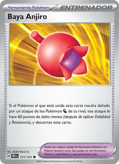 Carta Baya Anjiro de la expansión Evoluciones Prismáticas, número 111/131