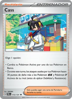 Carta Cass de la expansión Evoluciones Prismáticas, número 113/131