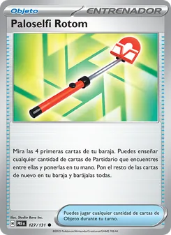 Carta Paloselfi Rotom de la expansión Evoluciones Prismáticas, número 127/131