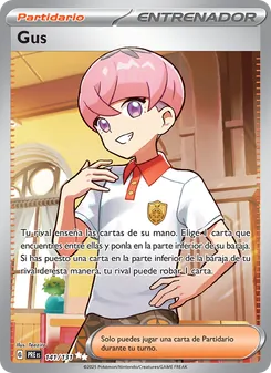Carta Gus de la expansión Evoluciones Prismáticas, número 141/131