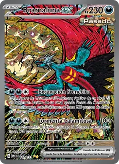 Carta Bramaluna ex de la expansión Evoluciones Prismáticas, número 162/131
