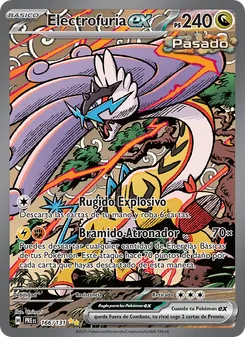 Carta Electrofuria ex de la expansión Evoluciones Prismáticas, número 166/131