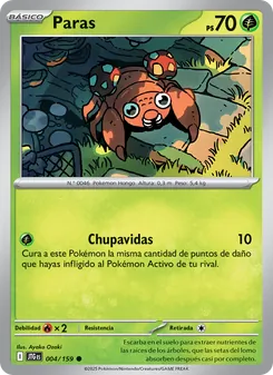 Carta Paras de la expansión Juntos de Aventuras, número 004/159