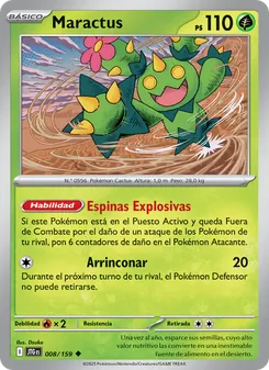 Carta Maractus de la expansión Juntos de Aventuras, número 008/159