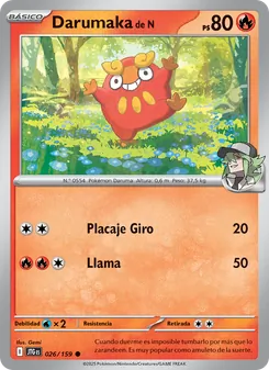 Carta Darumaka de N de la expansión Juntos de Aventuras, número 026/159