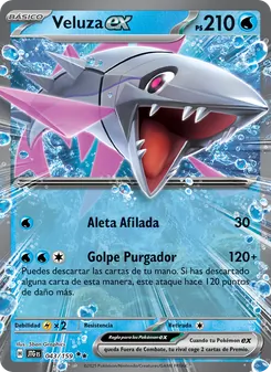 Carta Veluza ex de la expansión Juntos de Aventuras, número 043/159