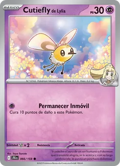 Carta Cutiefly de Lylia de la expansión Juntos de Aventuras, número 066/159