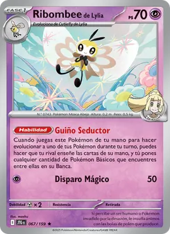 Carta Ribombee de Lylia de la expansión Juntos de Aventuras, número 067/159