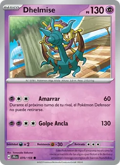 Carta Dhelmise de la expansión Juntos de Aventuras, número 070/159