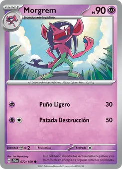 Carta Morgrem de la expansión Juntos de Aventuras, número 072/159