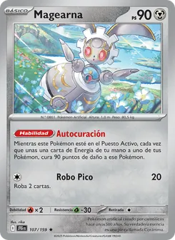 Carta Magearna de la expansión Juntos de Aventuras, número 107/159