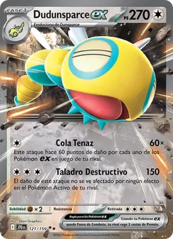 Carta Dudunsparce ex de la expansión Juntos de Aventuras, número 121/159