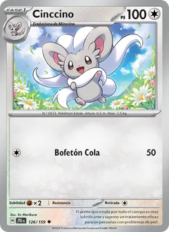 Carta Cinccino de la expansión Juntos de Aventuras, número 126/159