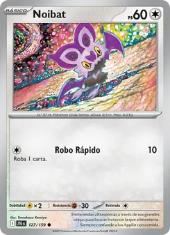 Carta Noibat de la expansión Juntos de Aventuras, número 127/159