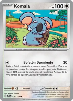 Carta Komala de la expansión Juntos de Aventuras, número 129/159