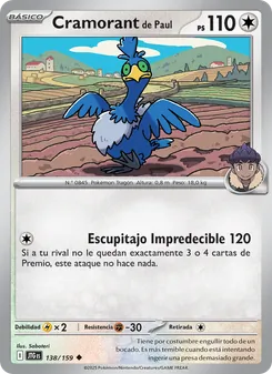 Carta Cramorant de Paul de la expansión Juntos de Aventuras, número 138/159